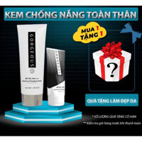 Kem chống nắng Múi Xù GORGEOUS dưỡng trắng da mặt, kem chống nắng dưỡng ẩm toàn thân nâng tone da SPF 50+ 100gr