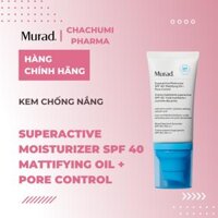 Kem Chống Nắng Murad Superactive Moisturizer SPF 40: Mattifying Oil + Pore Control 50ml