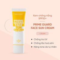 Kem Chống Nắng Nâng Tone Không Gây Bết Dính Prime Guard Face Sun Cream So 50ml SPF50+/PA++++