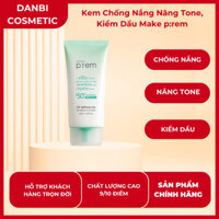 Kem Chống Nắng Nâng Tone, Kiềm Dầu Make p:rem Uv Defense Me. No Sebum Sun Cream 40ml/50ml (xanh lá)