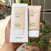 Kem chống nắng nâng tone manyo Foundation-Free Sun Cream thuần chay 50ml