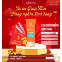 Kem chống nắng nâng tone SPF 50+ PA+++ ORENYA Bảo vệ da, ngừa lão hóa, không bết rít, thấm nhanh, giữ ẩm 40ml OR08