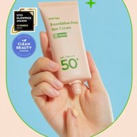 Kem Chống Nắng Nâng Tone Tự Nhiên, Kiềm Dầu Manyo Foundation Free Sun Cream SPF50+ PA++++ 50ml Che Khuyết Điểm (Vàng)
