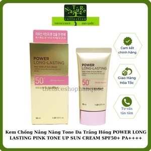 Kem chống nắng nâng tông dịu da Power Long Lasting Pink Tone Up Sun Cream 50ml