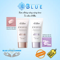 Kem chống nắng nâng tông d'Alba UV Essence Waterfull+ Tone-Up Pink/ Purple Correcting SPF 50+