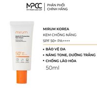 Kem chống nắng nâng tông, dưỡng trắng, ngừa lão hóa và bảo vệ da toàn diện Mirum 50ml – Mirum Multi UV Protection Sun Cream SPF 50+/PA++++