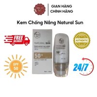 Kem chống nắng Natural Sun [ CHẤT LƯỢNG CAO ] Kem chống nắng SPF 50+ trắng da, căng bóng