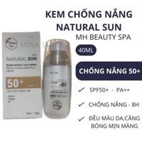 Kem chống nắng NATURAL SUN SPF50+ & PA +++ bảo vệ da đến 8h khỏi tia uv tia cực tím