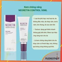 Kem chống nắng Neoretin Control 40ml