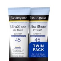 Kem chống nắng Neutrogena - Ultra Sheer - Dry Touch SPF 45
