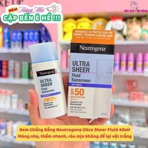 Kem chống nắng Neutrogena Age Shield Face Broad Spectrum Spf 70