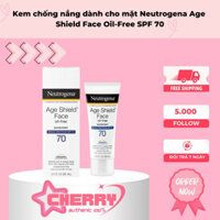 Kem Chống Nắng Neutrogena Age Shield Face Oil-Free Lotion Sunscreen Broad Spectrum SPF 70 (88ml)