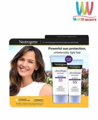 Kem chống nắng Neutrogena SPF55 Ultra Sheer Dry-Touch Set 147ml+88ml