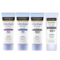 Kem chống nắng Neutrogena Ultra Sheer Dry Skin SPF 55 SPF 70 SPF 85 SPF 100 88ML