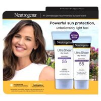 kem chống nắng Neutrogena SPF55 Ultra Sheer set 147ml + 88ml