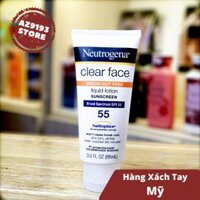 Kem Chống Nắng Neutrogena Clear Face Oil-Free SPF55 88ml