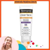 Kem Chống Nắng Neutrogena Clear Face Break Out Free Lotion Sunscreen Broad Spectrum SPF55 (88ml) – 100% Authentic