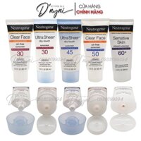 Kem Chống Nắng Neutrogena Ultra Sheer Dry-Touch Sunscreen SPF100, SPF85, SPF70, SPF55, SPF45, SPF30, Clear Body SPF30