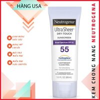Kem Chống Nắng Neutrogena Ultra Sheer Dry Touch SPF 55 (88ml) - Authentic USA