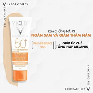 Kem chống nắng ngăn sạm da Vichy Ideal Soleil Anti Dark Spot SPF50 50ml