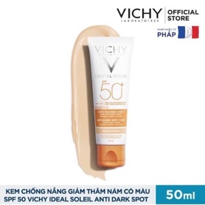 Kem chống nắng ngăn sạm da Vichy Ideal Soleil Anti Dark Spot SPF50 50ml