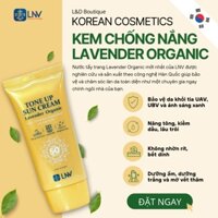Kem chống nắng Organic Hàn Quốc LNV SPF50+, PA+++ Collagen 50ml - Ngăn chặn tia cực tím UVA và UVB