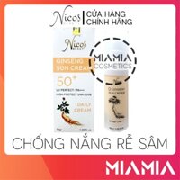 Kem Chống Nắng Rễ Sâm Nicos Chính Hãng - 8936177940172