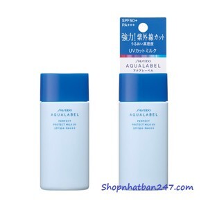 Kem chống nắng Shiseido Aqualabel White protect milk