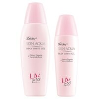 Kem chống nắng skin aqua hồng cho da nhạy cảm cho mặt,da và toàn thân dạng gel mỏng nhẹ