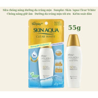 Kem chống nắng Skin Aqua Nắp Vàng - KCN Sunplay Skin Aqua Clear White SPF50+, PA++++ và 55g
