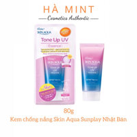 Kem chống nắng Skin Aqua Nhật Bản, kem chống nắng Sunplay SPF 50+ 80g