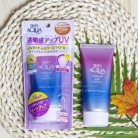 Kem chống nắng Skin Aqua Tone up UV Essence SPF 50PA nội địa Nhật Bản 80 gramTặng 1 miếng mặt nạ nén
