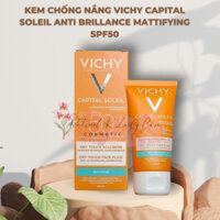 Kem Chống Nắng SPF 50 UVA+UVB Vichy Capital Soleil Mattifying Dry Touch Face Fluid 50ml