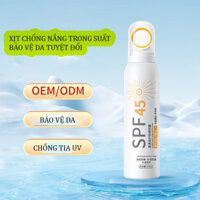 Kem chống nắng SPF45 Dạng Xịt Nâng Tông Cho Mọi Loại Da Toning Sunscreen 100 SPF50+ PA +++ Nội Địa Trung 150ml