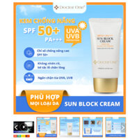 Kem Chống Nắng Sun Block Cream SPF50+/PA+++ Doctor One Hàn Quốc 50ml