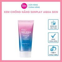 Kem Chống Nắng Sunplay Aqua Skin Kiềm Dầu Nâng Tông Chính Hãng Cao Cấp Tuýp 80gr