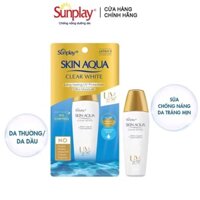 Kem Chống Nắng Sunplay Skin Aqua Kiềm Dầu, Dưỡng Da Trắng Mịn - Sunplay Skin Aqua Clear White SPF50+, PA++++ 55g
