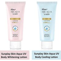 Kem chống nắng Sunplay Skin Aqua UV Body Whitening Lotion &Cooling LotionSPF 50+ PA+++