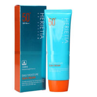 Kem chống nắng thảo dược Herietta Daily Moisture nâng tông, không bết dính SPF50PA 70g