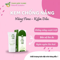 Kem chống nắng thảo mộc xanh