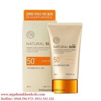 Kem chống nắng The face shop  Natural sun spf 50+++ pa