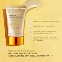 Kem Chống Nắng The Face Shop Power Long Lasting Sun Cream SPF50+ PA+++