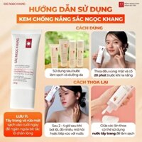 kem chống nắng thế hệ mới sắc ngọc khang, nâng tông chống nắng phổ rộng 6 màng lọc