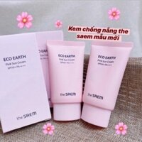 KEM CHỐNG NẮNG THE SAEM HỒNG ECO EARTH POWER PINK