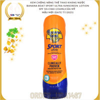 Kem chống nắng thể thao kháng nước Banana Boat Sport Ultra Sunscreen Lotion SPF 50+ chai(236ml) Mẫu mới