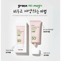 Kem Chống Nắng Thuần Chay Nâng Tông Che khuyết Điểm Manyo Foundation -Free Sun Cream Moisture 50ml SPF50/PA++++