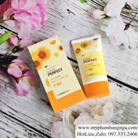 KEM CHỐNG NẮNG TINH CHẤT MẦM HOA HƯỚNG DƯƠNG SUPER PERFECT SUN CREAM SPF 50, PA+++ THE FACE SHOP