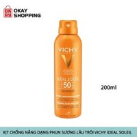 Kem chống nắng toàn thân dạng xịt spf 50 pa +++ Vichy ideal soleil invisible hydrating mist 300ml