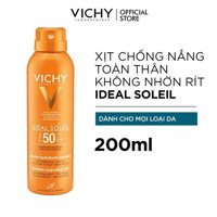 Kem Chống Nắng Toàn Thân Dạng Xịt SPF 50 PA+++ Ideal Soleil Invisible Hydrating Mist ﻿200ml