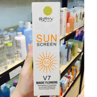 Kem chống nắng toàn thân dưỡng trắng da dạng xịt SUN SCREEN V7 Hàn Quốc